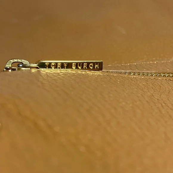 Tory Burch Tan Leather Crossbody Bag with Gold Accents - Picture 4 of 8